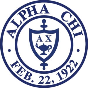 alpha chi honors society logo