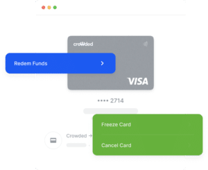 Control contact cards with Crowded Banking