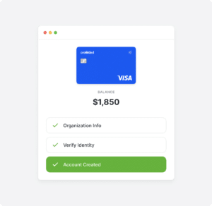 Dashboard view of easy creation of a Crowded Bank account