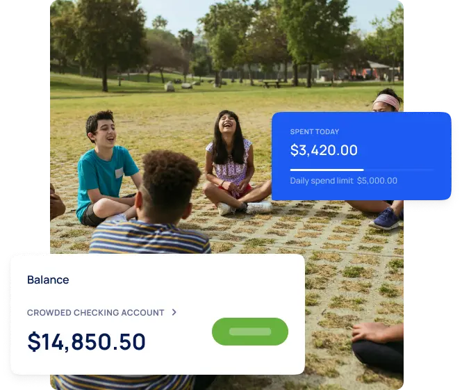 summer camp finances made easier with Crowded's embedded financial solution