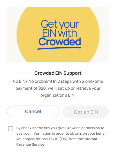 Apply for an EIN with Crowded for ultimate nonprofit compliance