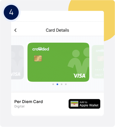 how to add a per diem card to your virtual wallet