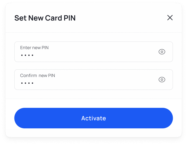 set a new card pin with Crowded