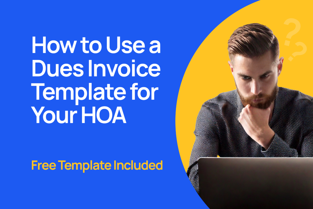 HOA Dues Invoice Template